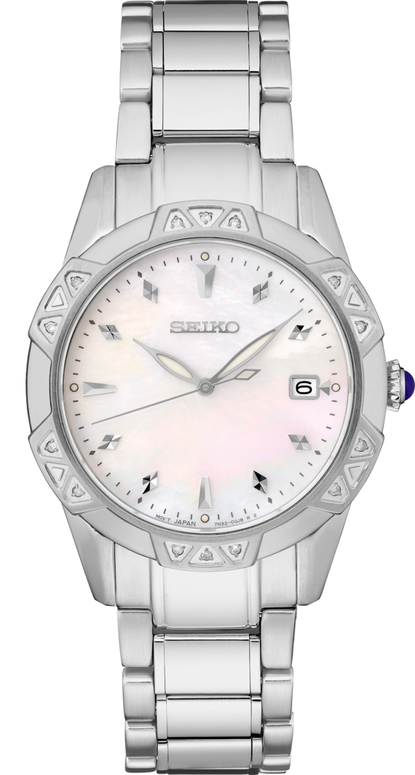 SEIKO Diamonds Collection Cabochon Crown Watch - SKK727