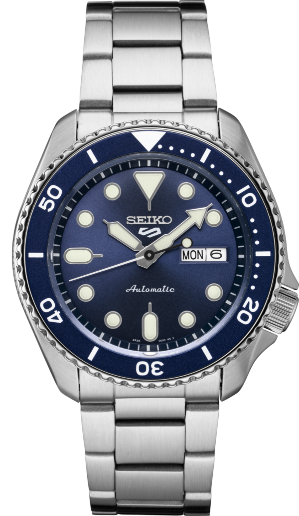 Seiko 5 Sports Blue Unidirectional Rotating Bezel Watch