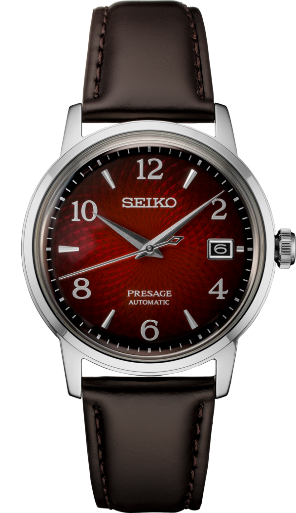 Seiko Presage Cocktail Time With Red Arabic Dial Watch