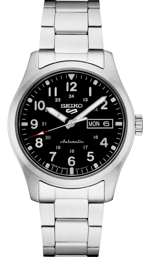 Seiko 5 Sports Men's Silver-Tone Watch