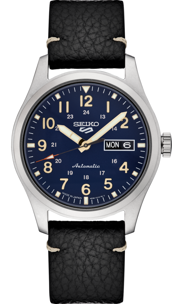 Seiko 5 Sports Automatic with Manual Winding Movement, Blue Dial Watch