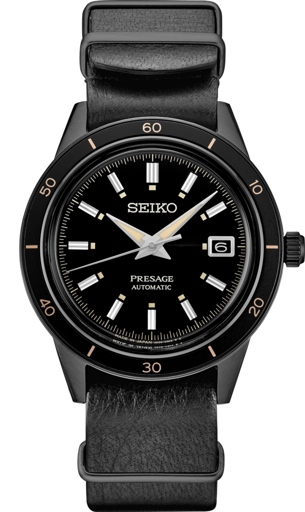 Seiko Presage Style 60s Collection Black Watch - SRPH95