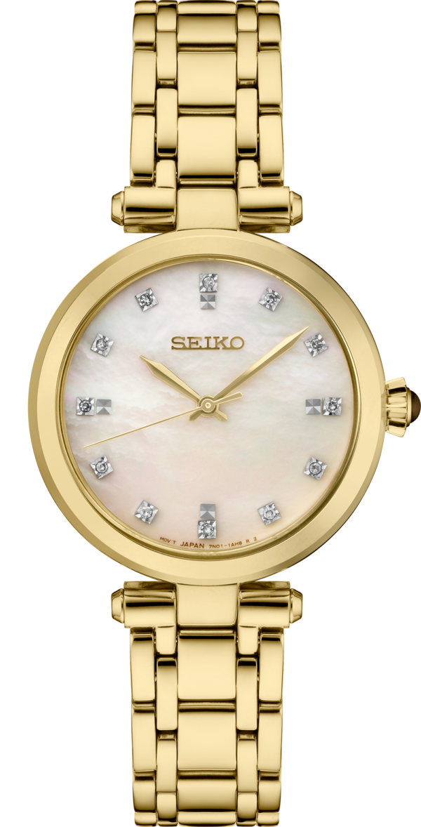 SEIKO Diamonds Collection Gold-Tone Watch - SRZ536
