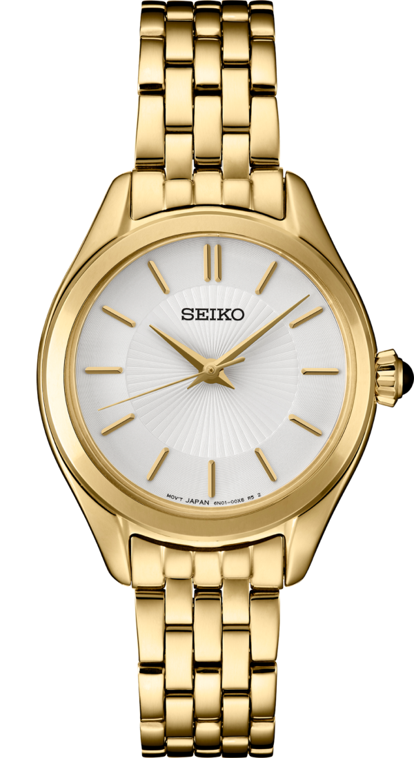 Seiko Essential Ladies Quartz White Dial Watch - SUR538