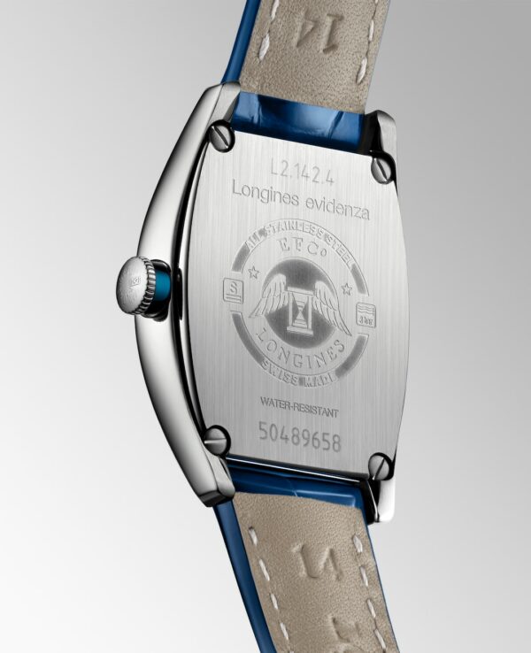 Longines Evidenza Blue Edition Watch - L2.142.4.70.2 Dial Back View