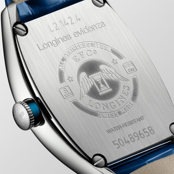 Longines Evidenza Blue Edition Watch - L2.142.4.70.2 Back Close View