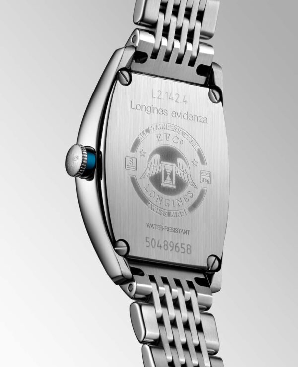 Longines Evidenza Ladies Automatic Steel Bracelet Watch - L2.142.4.73.6 Back view