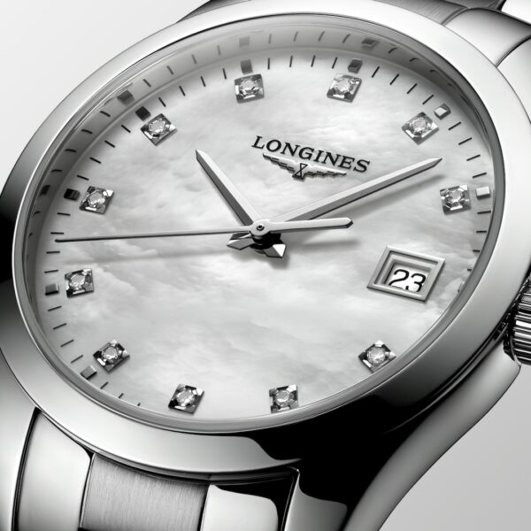 Longines Conquest Classic Women Watch - L2.386.4.87.6 dial close view
