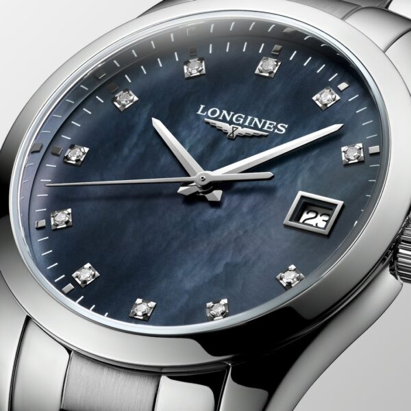 Longines Conquest Classic Quartz Watch - L2.386.4.88.6 Dial detail