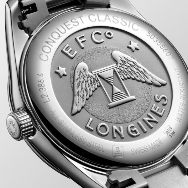 Longines Conquest Classic Watch - L2.386.4.92.6 Back close view