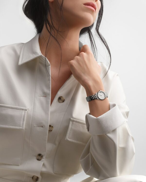 Longines White Automatic Flagship Watch - L4.274.4.27.6 Wrist Wear
