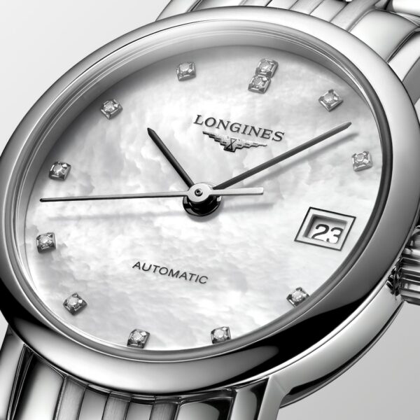 The Longines Elegant Collection Automatic Watch - L4.309.4.87.6 Dial Detail