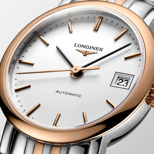 The Longines Elegant Collection Automatic Watch - L4.309.5.12.7 Dial Details