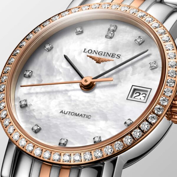 The Longines Elegant Collection Watch - L4.309.5.88.7 Dial Detail