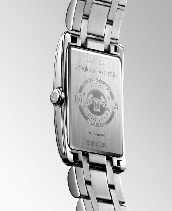 Longines Dolcevita Steel Quartz Watch - L5.512.4.75.6 Dial Back