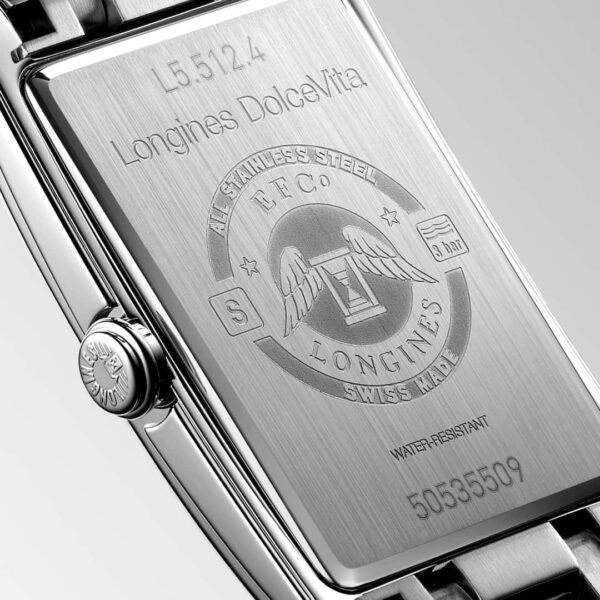 Longines Dolcevita Steel Quartz Watch - L5.512.4.75.6 Dial Back Detail