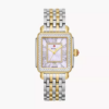 Michele Deco Madison Two-Tone 18K Gold-Plated Diamond Watch MWW06T000248