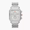 Michele Deco XL Stainless-Steel Diamond Watch MWW06Z000035