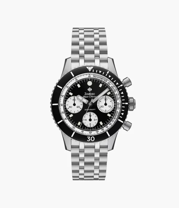 Zodiac Sea-Chron Automatic Stainless Steel Watch ZO3604