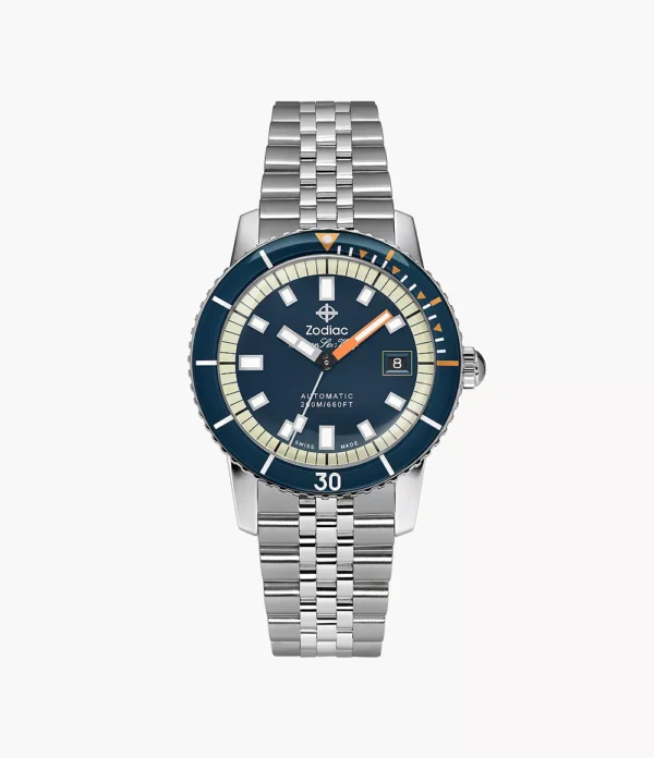 Zodiac Super Sea Wolf Stainless Steel Automatic Watch ZO9266