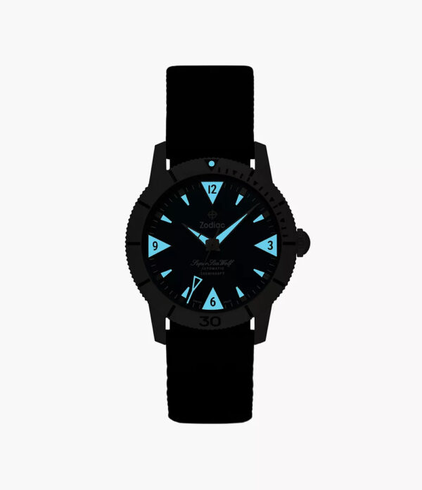 Zodiac Super Sea Wolf Titanium Skin Diver Automatic Watch ZO9219 - Glow