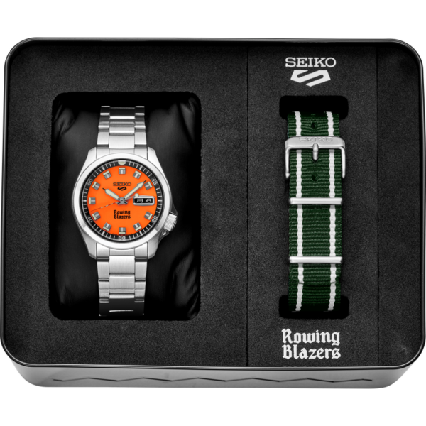 Seiko 5 Sports Rowing Blazers Limited Edition Watch with complete box
