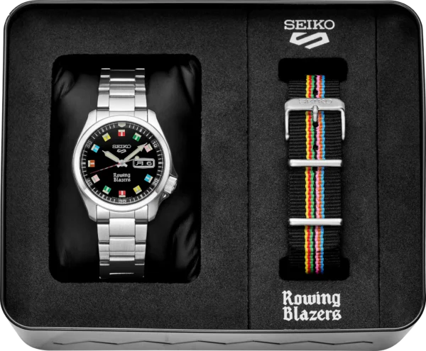 Seiko 5 Sports Rowing Blazers Series II Limited Edition Watch Complete box