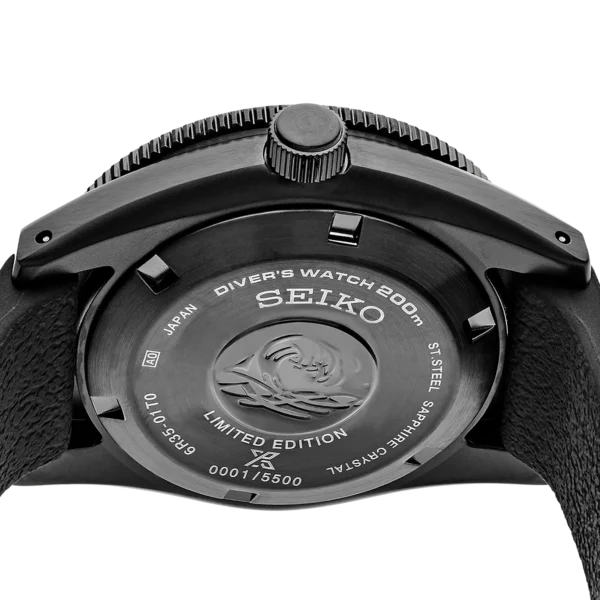 Seiko Prospex 1965 Diver's Modern Re-Interpretation Black Series Watch Backsides