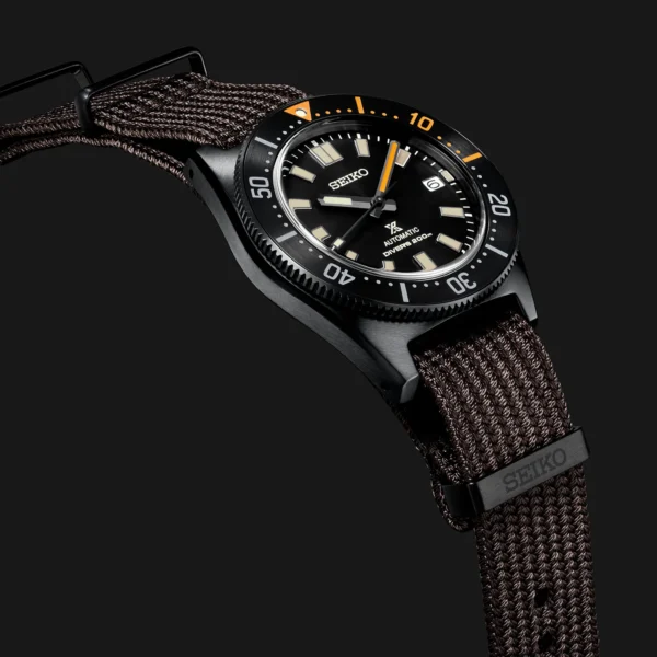 Seiko Prospex 1965 Diver's Modern Re-Interpretation Black Series Watch Entire View