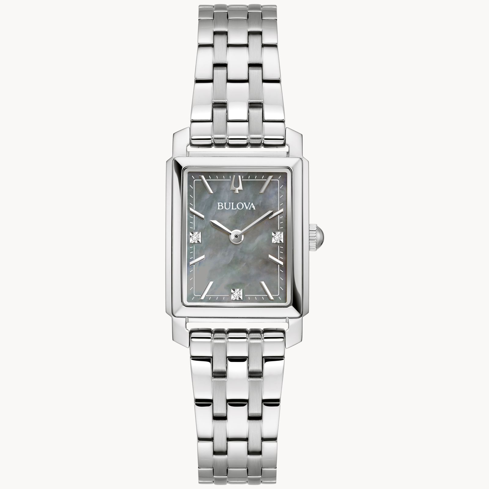 Bulova Sutton Quartz Stainless Steel Womens Watch - 96P252