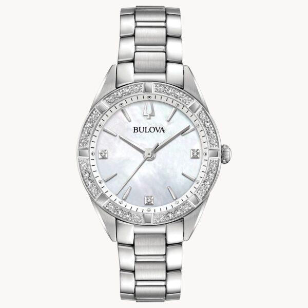 Bulova Classic Sutton Quartz Stainless Steel Womens Watch - 96R228