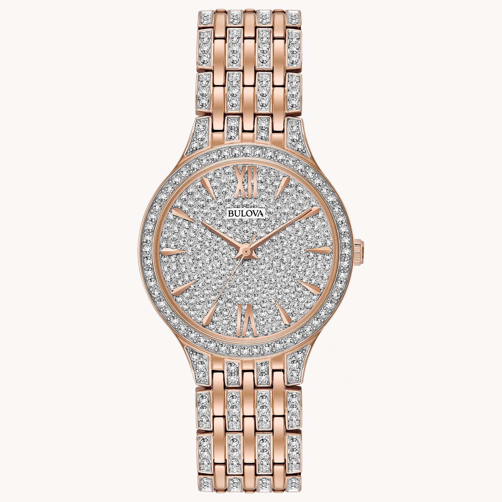 Bulova Phantom Crystal Quartz Womens Watch - 98L235