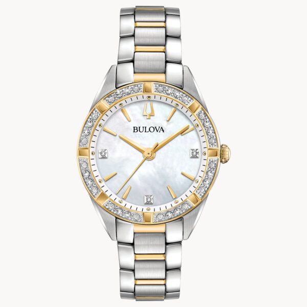 Bulova Classic Sutton Quartz Stainless Steel Womens Watch - 98R263