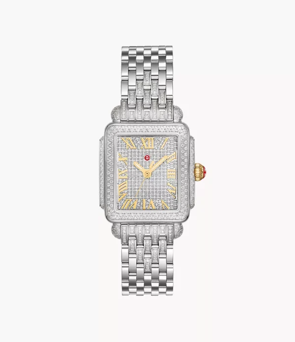 Special Edition Deco Madison Mid Two-Tone 18K Gold-Plated Diamond Watch - MWW06G000041