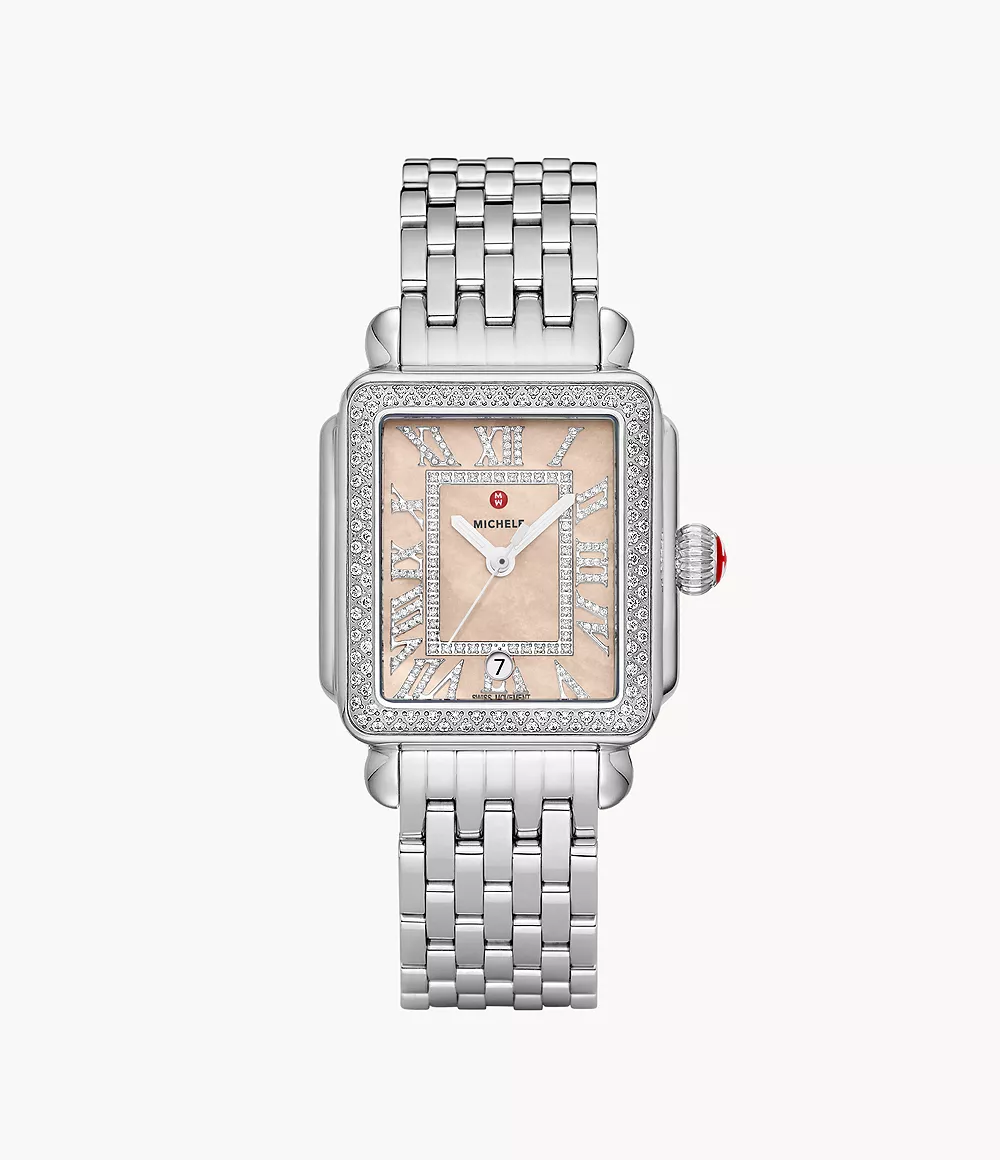 Deco Madison Stainless Steel Diamond Watch - MWW06T000267