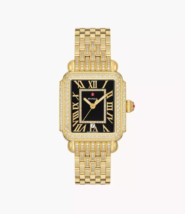 Special Edition Deco Madison 18K Gold-Plated Diamond Watch - MWW06T000273