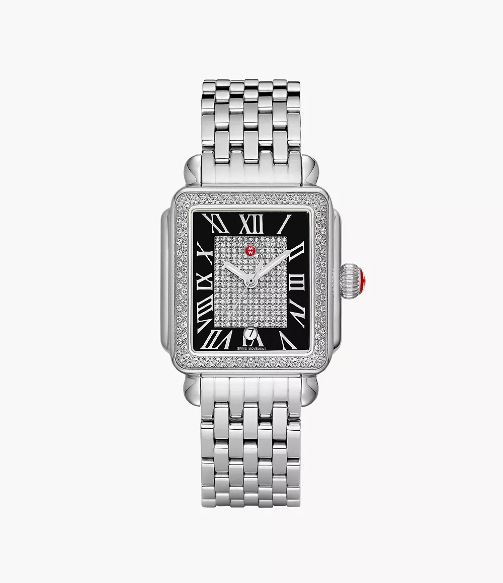 Limited Edition Deco Madison Stainless Steel Diamond Watch