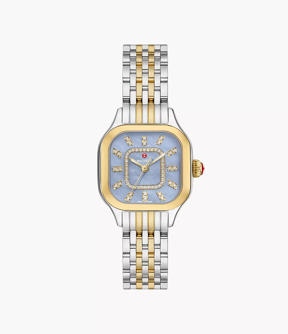 Meggie Two-Tone 18K Gold-Plated Diamond Dial Watch - MWW33B000015