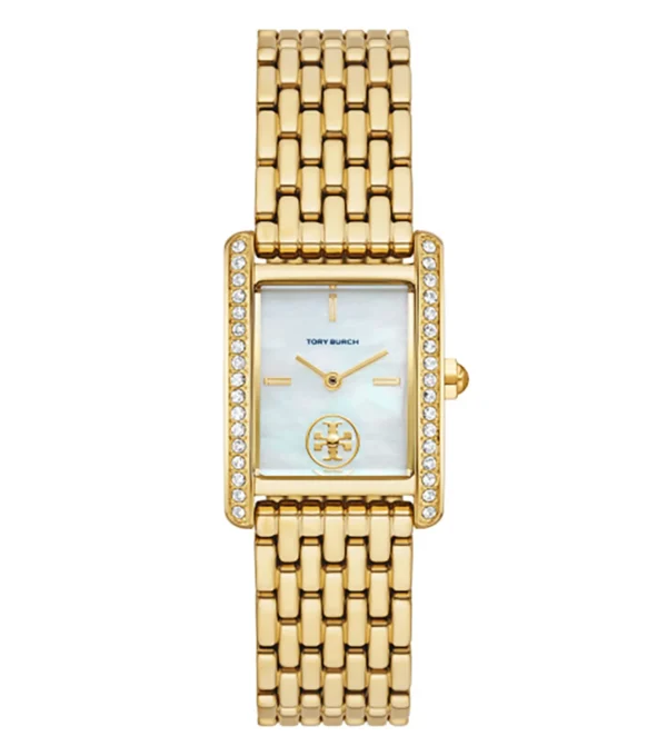 Tory Burch Eleanor Watch White Mother of Pearl/ Gold Tone - TBW1073