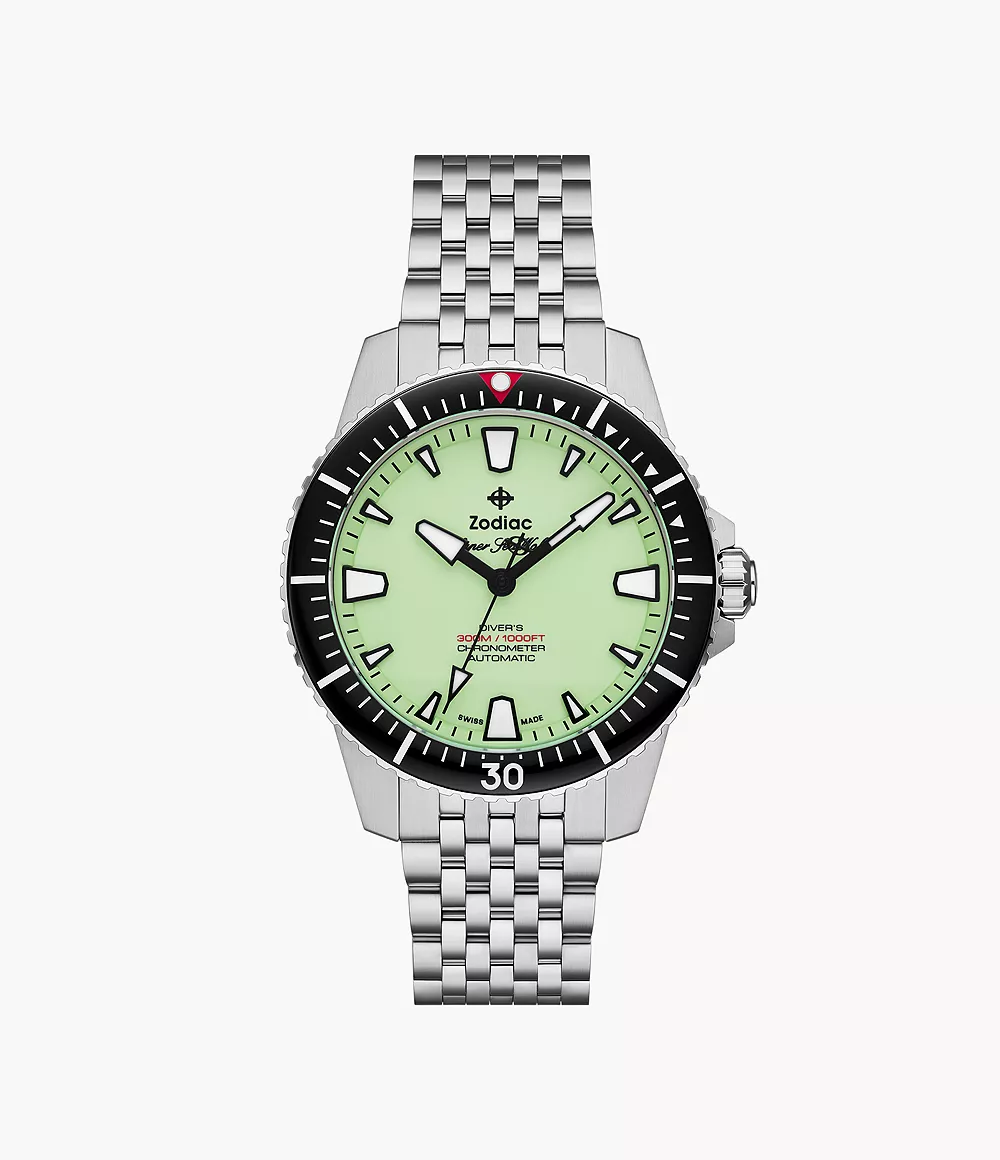 Zodiac Pro-Diver Automatic Stainless Steel Watch - ZO3560