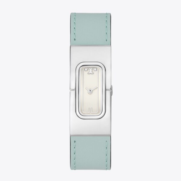 Tory Burch T Watch Light Blue/Faux Croc Grey - TBW3048