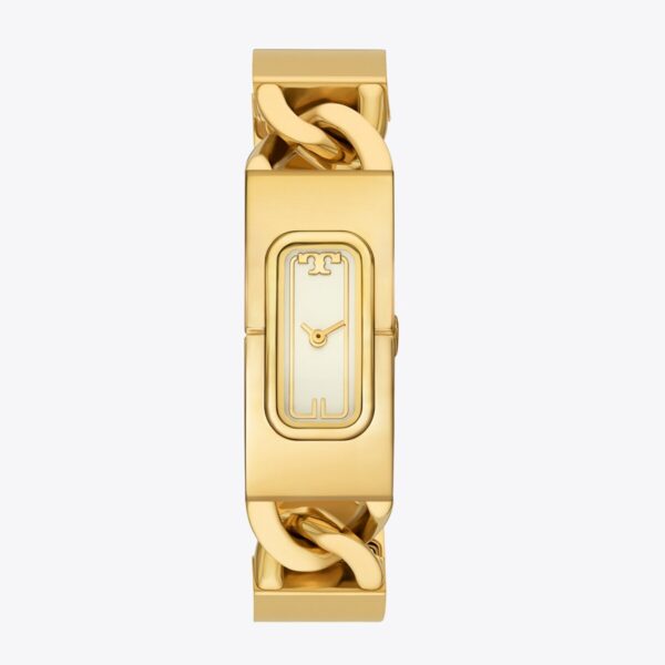 Tory Burch T Watch Ivory/ Gold Tone Stainless Steel - TBW3049