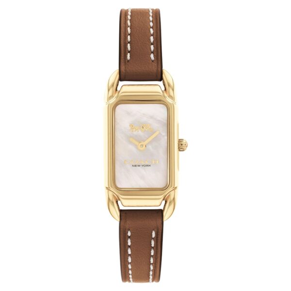 Coach Cadie Brown Leather Strap 17.5mm X 28.5mm Watch - 14504028