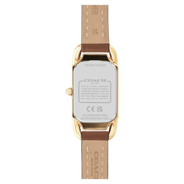Coach Cadie Brown Leather Strap 17.5mm X 28.5mm Watch - 14504028 - Image 3