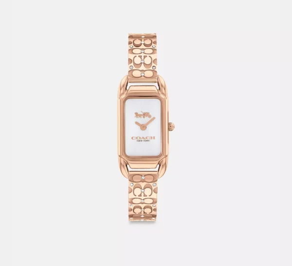 Coach Cadie Rose-Gold Tone 17.5 X 28.5 mm Watch - CP328