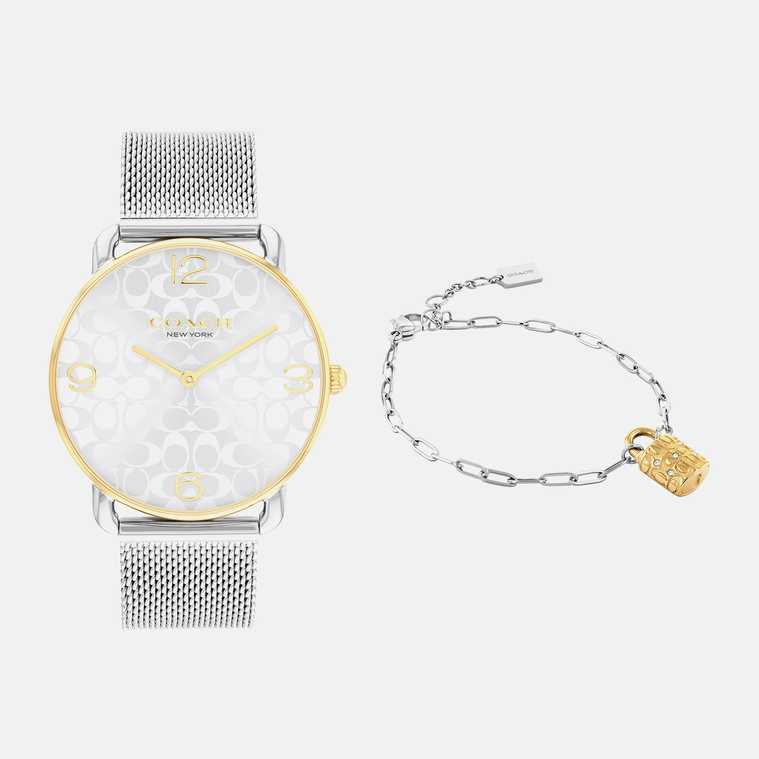 Coach Elliot Gold-Tone Case, Stainless Steel Bracelet 36mm Watch - 14000117