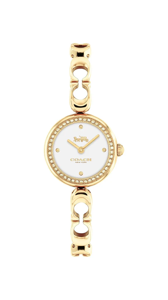 Coach Gracie Gold Tone Stainless Steel 23mm Watch - 14504129