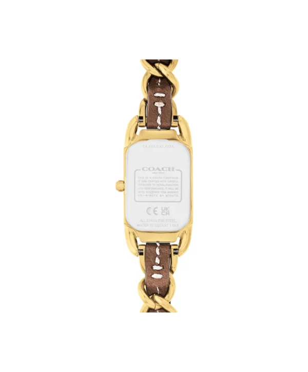 Coach Cadie Gold Tone Steel 17.5mm x 28.5mm Watch - 14504282 - Image 3