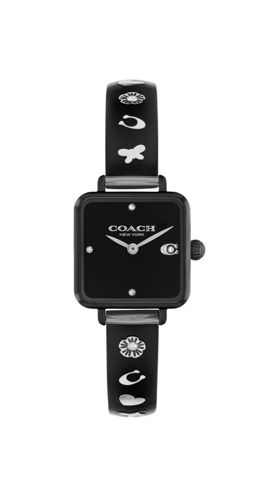 Coach Cass Black Case, Black Resin Bangle 22mm Watch - 14504307