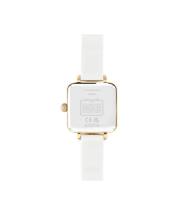 Coach Cass Gold Tone Case, Chalk Resin Bangle 22mm Watch - 14504308 - Image 3